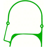 Motordichtung, Motorgehäuse Dichtung Motorgehäusedichtung links Vergl.-nr. 14045-003 für: Kawasaki F21 250 Crosser BJ.1971