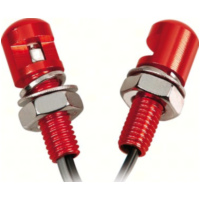 Mini LED Set mit weißem Licht M8x20 rot