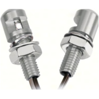 Mini LED Set mit blauem Licht M8x20 alu farbig