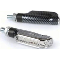 Power View hintere LED-Blinker mit Rück- u. Bremslicht , 12V Carbon-Look