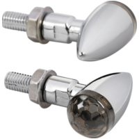 LED Blinker Set Drop SMD Chrom getönt