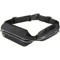 SPORT-POUCH Sport-Hüfttasche mit Doppelfach, schwarz