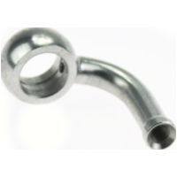 Fitting 11,2 mm, 90° gewinkelt, Aluminium