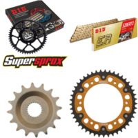 Kettensatz Stealth gold für: APRILIA ETX350 Tuareg Wind 8 16-45-104 DID520ERT2(G&G) Clip