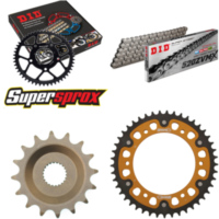 Kettensatz Stealth gold für: APRILIA ETX350 Tuareg Wind 8 16-45-104 DID520ZVM-X Niet