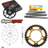 Kettensatz Stealth gold für: APRILIA RS125 Extrema/Replic 17-40-110 DID520NZ Clip