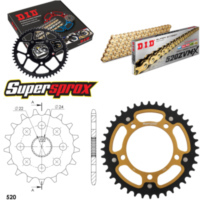 Kettensatz Stealth gold für: APRILIA RS125 Extrema/Replic 17-40-110 DID520ZVM-X(G&G) Endlos