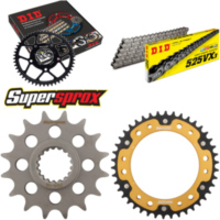 Kettensatz Stealth gold für: BMW F800 GS /ABS 07-08 16-42-116 DID525VX3 Niet