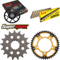 Kettensatz Stealth gold für: BMW S1000 RR 12-14/S1000 XR 17-45-118 DID525VX3(G&B) Niet