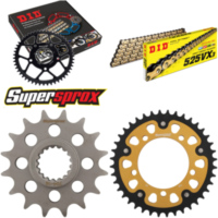 Kettensatz Stealth gold für: APRILIA RSV1000 Mille /R /Fa 16-40-106 DID525VX3(G&B) Niet