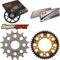 Kettensatz Stealth gold für: APRILIA Tuono V4 R ABS 11-14 16-42-110 DID525ZVM-X(S&S) Niet