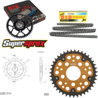 Kettensatz Stealth gold für: CAGIVA Cruiser 125 87-89 14-39-112 DID520NZ Clip