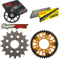 Kettensatz Stealth gold für: TRIUMPH Adventurer 900 96-01 17-43-114 DID530VX3 Niet