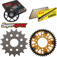 Kettensatz Stealth gold für: TRIUMPH Adventurer 900 96-01 17-43-114 DID530VX3(G&B) Niet