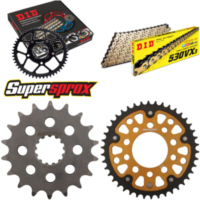 Kettensatz Stealth gold für: TRIUMPH Daytona 1200 94-96 18-42-110 DID530VX3(G&B) Endlos