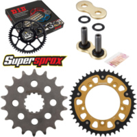 Kettensatz Stealth gold für: TRIUMPH Tiger 1050 07-14/Tig 18-44-114 DID530ZVM-X(G&G) Niet