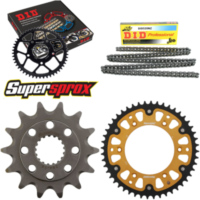 Kettensatz Stealth gold für: HONDA CR250 R 02-02 14-48-114 DID520NZ Clip