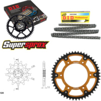 Kettensatz Stealth gold für: HONDA CRF230 F 04-08 13-50-114 DID520NZ Clip