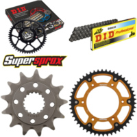 Kettensatz Stealth gold für: HONDA CRF450 R 02-03 13-50-114 DID520 Clip