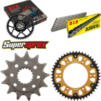 Kettensatz Stealth gold für: HONDA CRF450 R 04-08 13-48-114 DID520VX3 Endlos