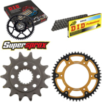 Kettensatz Stealth gold für: HONDA CR500 R 92-01 14-49-114 DID520 Clip