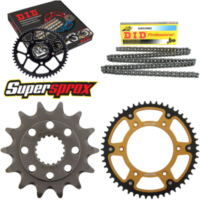 Kettensatz Stealth gold für: HONDA CR250 R 88-89 14-51-116 DID520NZ Clip