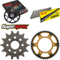 Kettensatz Stealth gold für: HONDA CR250 R 88-89 14-51-116 DID520VX3 Niet