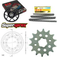 Kettensatz Stealth gold für: HONDA CL250 SC 82-83 14-51-106 DID520NZ Clip