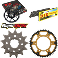 Kettensatz Stealth gold für: HONDA CRF450 X 05-15 13-51-120 DID520 Clip