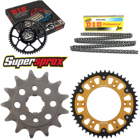 Kettensatz Stealth gold für: HONDA XR250 R 90-95 13-48-108 DID520NZ Clip