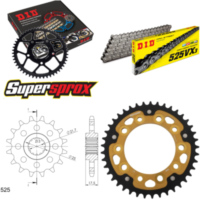 Kettensatz Stealth gold für: HONDA CBF500 04-08/CBF500 AB 15-41-116 DID525VX3 Clip