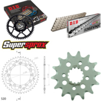 Kettensatz Stealth gold für: HONDA XR600 R [DE] 91-00 14-45-110 DID520ZVM-X(S&S) Endlos