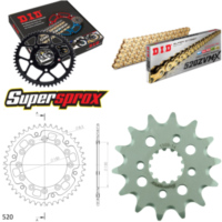 Kettensatz Stealth gold für: HONDA XR600 R [DE] 91-00 14-45-110 DID520ZVM-X(G&G) Endlos