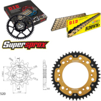 Kettensatz Stealth gold für: HONDA XR650 L [US] 93-96 15-45-114 DID520VX3(G&B) Endlos