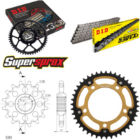 Kettensatz Stealth gold für: HONDA CBR600 F 91-96 15-43-108 DID530VX3 Niet