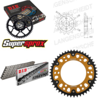 Kettensatz Stealth gold für: HONDA XL600 V Transalp 87-88 15-47-118 DID525ZVM-X Endlos