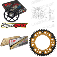 Kettensatz Stealth gold für: HONDA XL600 V Transalp 87-88 15-47-118 DID525ZVM-X(G&G) Endlos