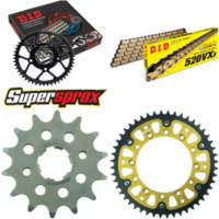 Kettensatz Stealth gold für: HONDA XR500 R 81-86/XR600 R 14-48-110 DID520VX3(G&B) Niet