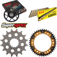 Kettensatz Stealth gold für: HONDA CBR600 RR 07-15 16-41-112 DID525VX3(G&B) Niet