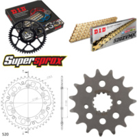 Kettensatz Stealth gold für: HONDA NX650 Dominator 89-90 15-45-108 DID520ZVM-X(G&G) Niet