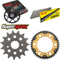 Kettensatz Stealth gold für: HONDA NX650 Dominator 32KW 15-46-110 DID520VX3 Clip