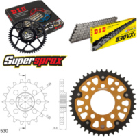 Kettensatz Stealth gold für: HONDA CBX1000 Pro Link 81-82 18-42-108 DID530VX3 Niet