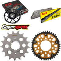 Kettensatz Stealth gold für: HONDA CBR1000 F 89-95 17-42-114 DID530VX3 Endlos