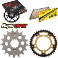 Kettensatz Stealth gold für: HONDA X-11, CB1100 SF 00-03 17-43-110 DID530VX3(G&B) Niet