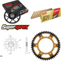 Kettensatz Stealth gold HM CRE125 Enduro 04-06/CRE25 13-49-116 DID520ERT2(G&G) Clip