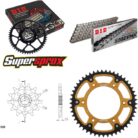 Kettensatz Stealth gold HM CRE125 Enduro 04-06/CRE25 13-49-116 DID520ZVM-X Endlos