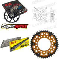 Kettensatz Stealth gold für: DUCATI 600 Monster /Dark 95-99 14-43-102 DID520VX3 Endlos