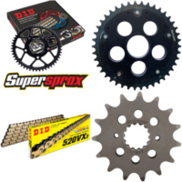 Kettensatz Stealth Edge schwarz für: DUCATI 800 Monster S 15-42-104 DID520VX3(G&B) Endlos