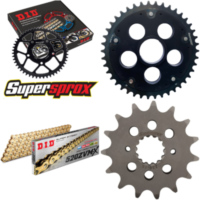 Kettensatz Stealth Edge schwarz für: DUCATI 800 Monster S 15-42-104 DID520ZVM-X(G&G) Niet