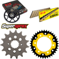 Kettensatz Stealth gold für: DUCATI 851 SP 91-91/900 FE 9 15-37-098 DID520VX3(G&B) Niet